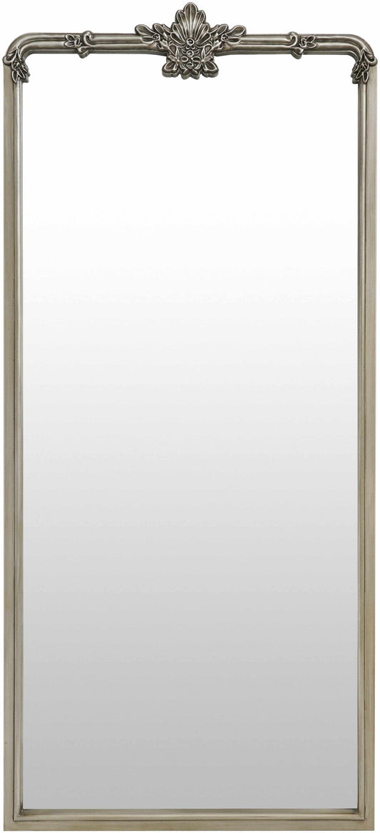 Filettole Silver Gray Frame Wall Mirror-0