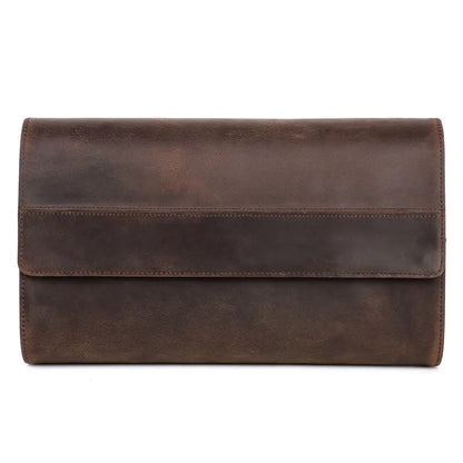 Vintage Crazy Horse Leather Watch Storage Box (8 Slots)