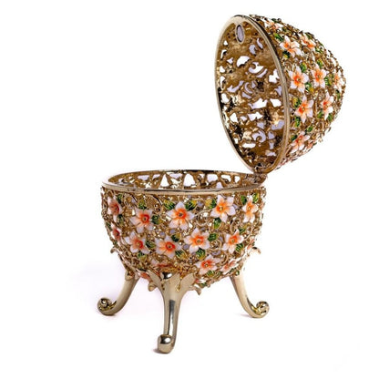 Faberge Egg Decorated with Flowers-1