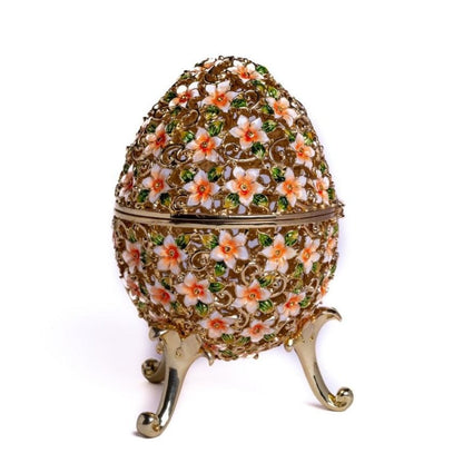 Faberge Egg Decorated with Flowers-0
