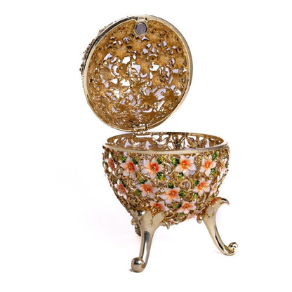 Faberge Egg Decorated with Flowers-3