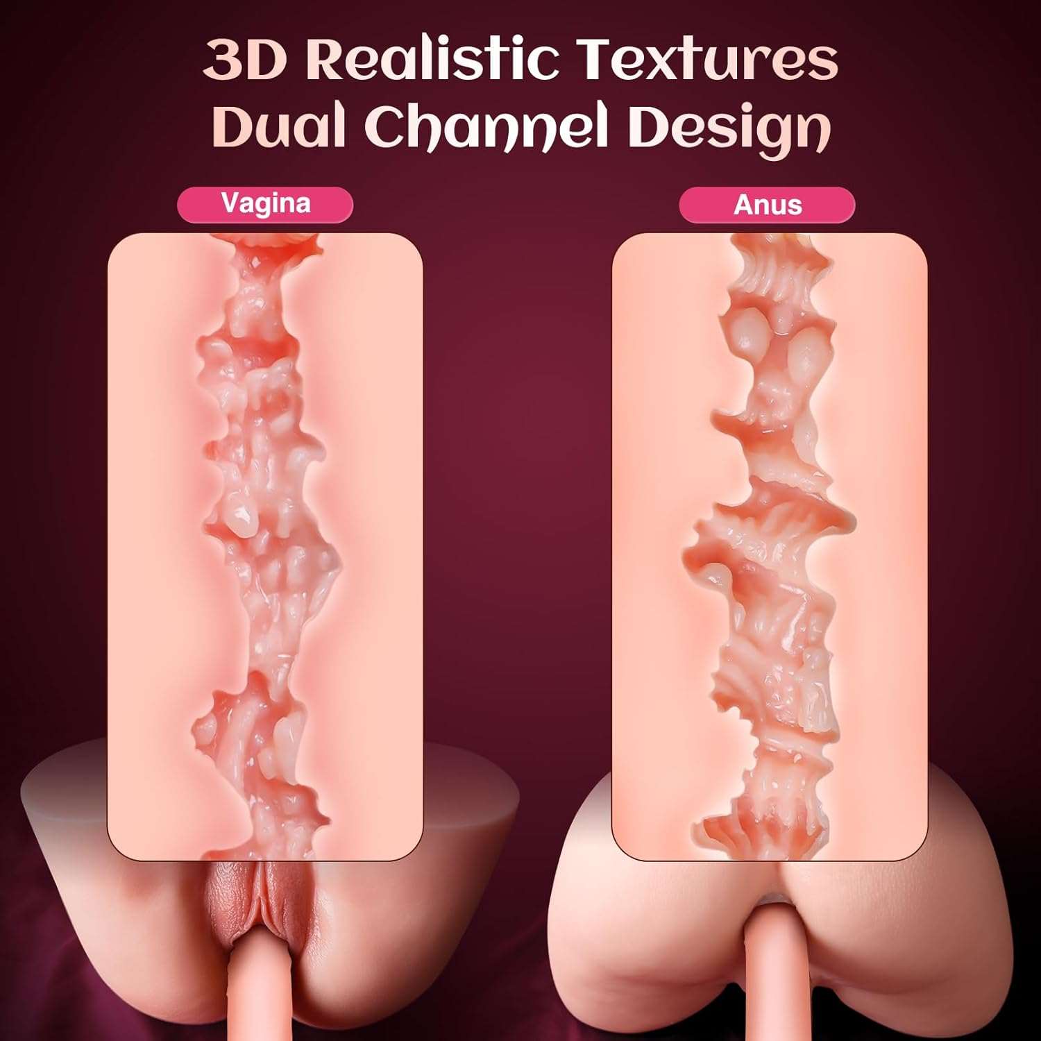 FantasyMuse 5.8lbs Vibrating Sex Doll Masturbator-4