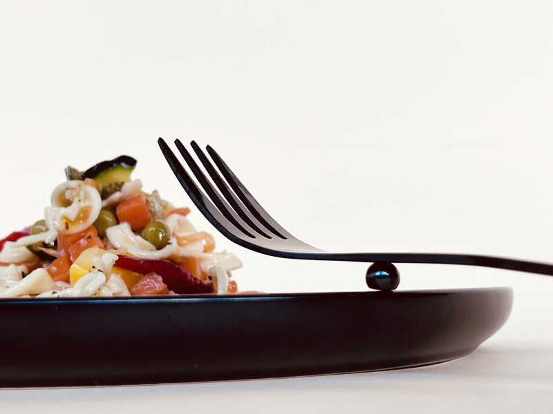 iFork - Set of 4 Cutlery The Black Collection - handcrafted 12 piece-1