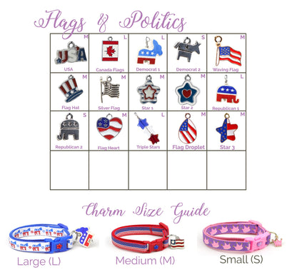 Flag and Patriotic Charms-0