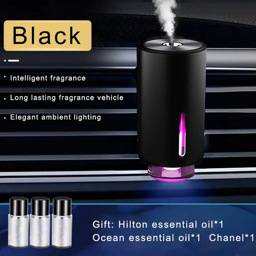 Car Air Freshener Aroma Diffuser with 3 Essential Oils-1