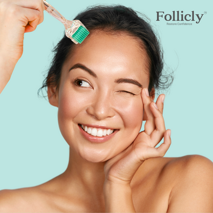 Follicly™ Derma Roller - 192 Authentic Titanium Microneedles-1