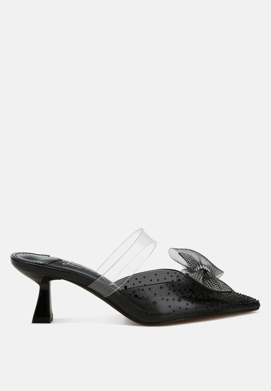 Freja Embellished Bow Kitten Heels-0