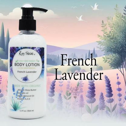 French Lavender Body Lotion | Organic Body Cream |Shea Butter Lotion |  Almond Body Lotion | Fragrance Lotion-0
