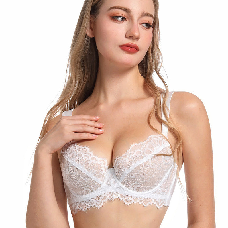 French Style Eyelash Lace Bra for Large Chest and Plus Sizes, Upper East Side, BYMANYC New York.-1