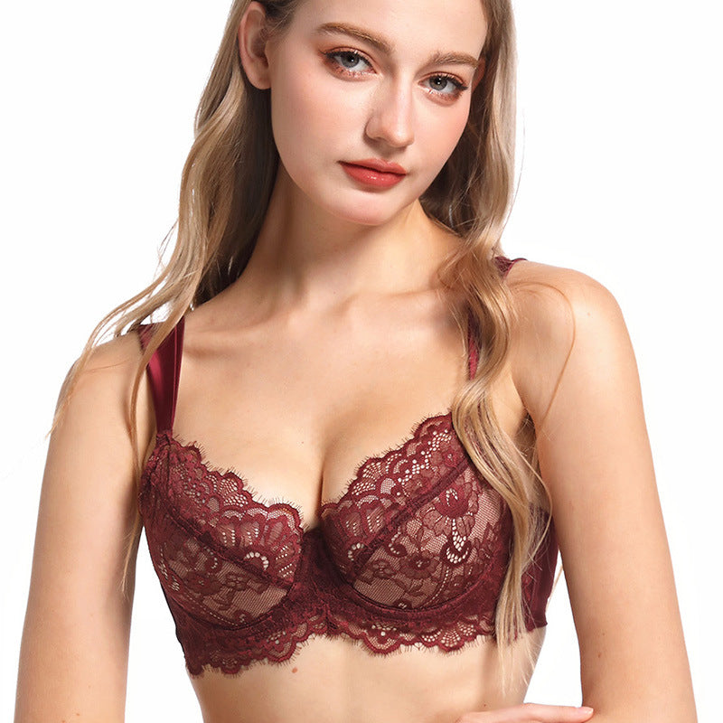 French Style Eyelash Lace Bra for Large Chest and Plus Sizes, Upper East Side, BYMANYC New York.-4