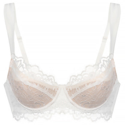 French Style Eyelash Lace Bra for Large Chest and Plus Sizes, Upper East Side, BYMANYC New York.-5