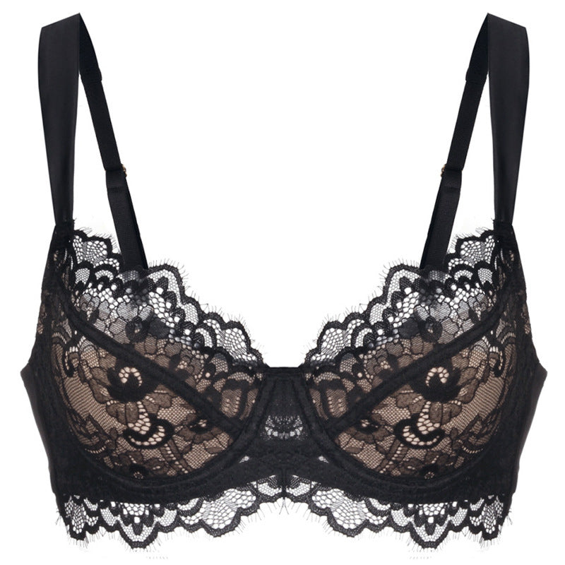 French Style Eyelash Lace Bra for Large Chest and Plus Sizes, Upper East Side, BYMANYC New York.-7