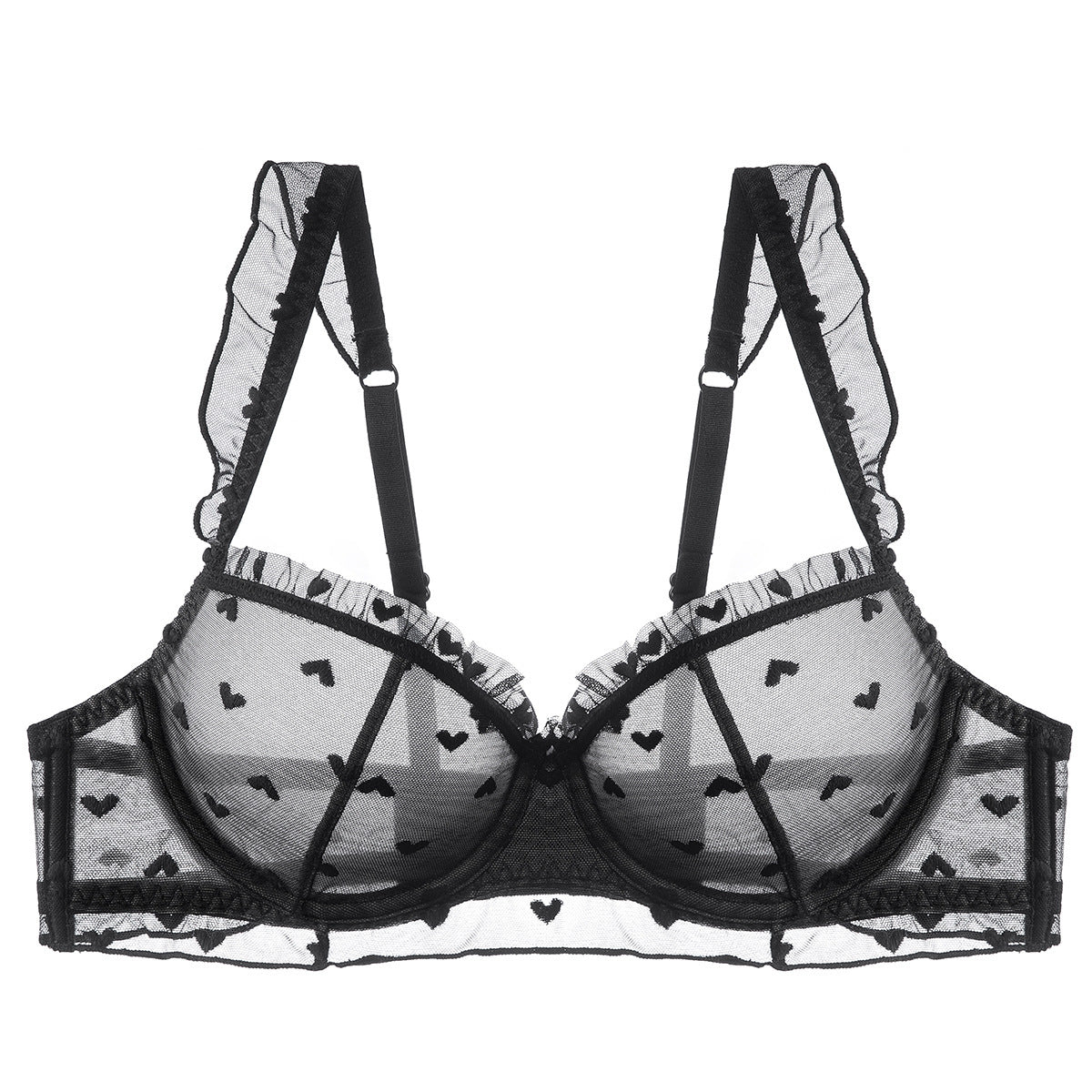 French Style Lace Minimizer Bra with Side Support For Large Chests, Upper East Side, BYMANYC New York.-3