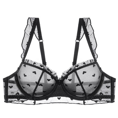 French Style Lace Minimizer Bra with Side Support For Large Chests, Upper East Side, BYMANYC New York.-3