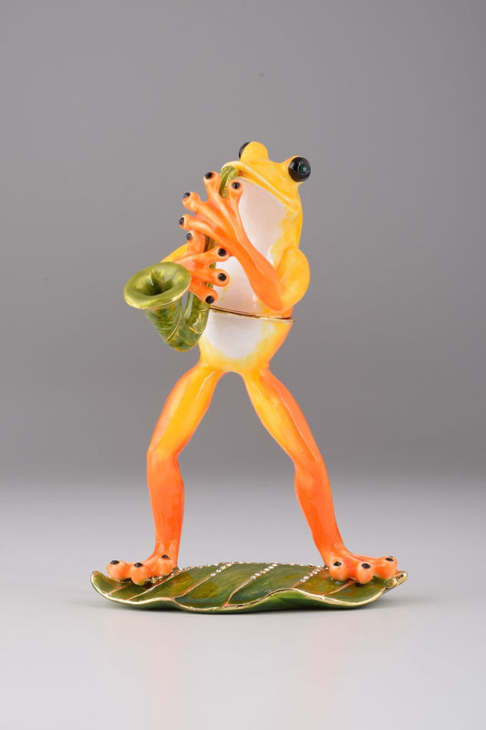 Frog Playing a Saxophone-0
