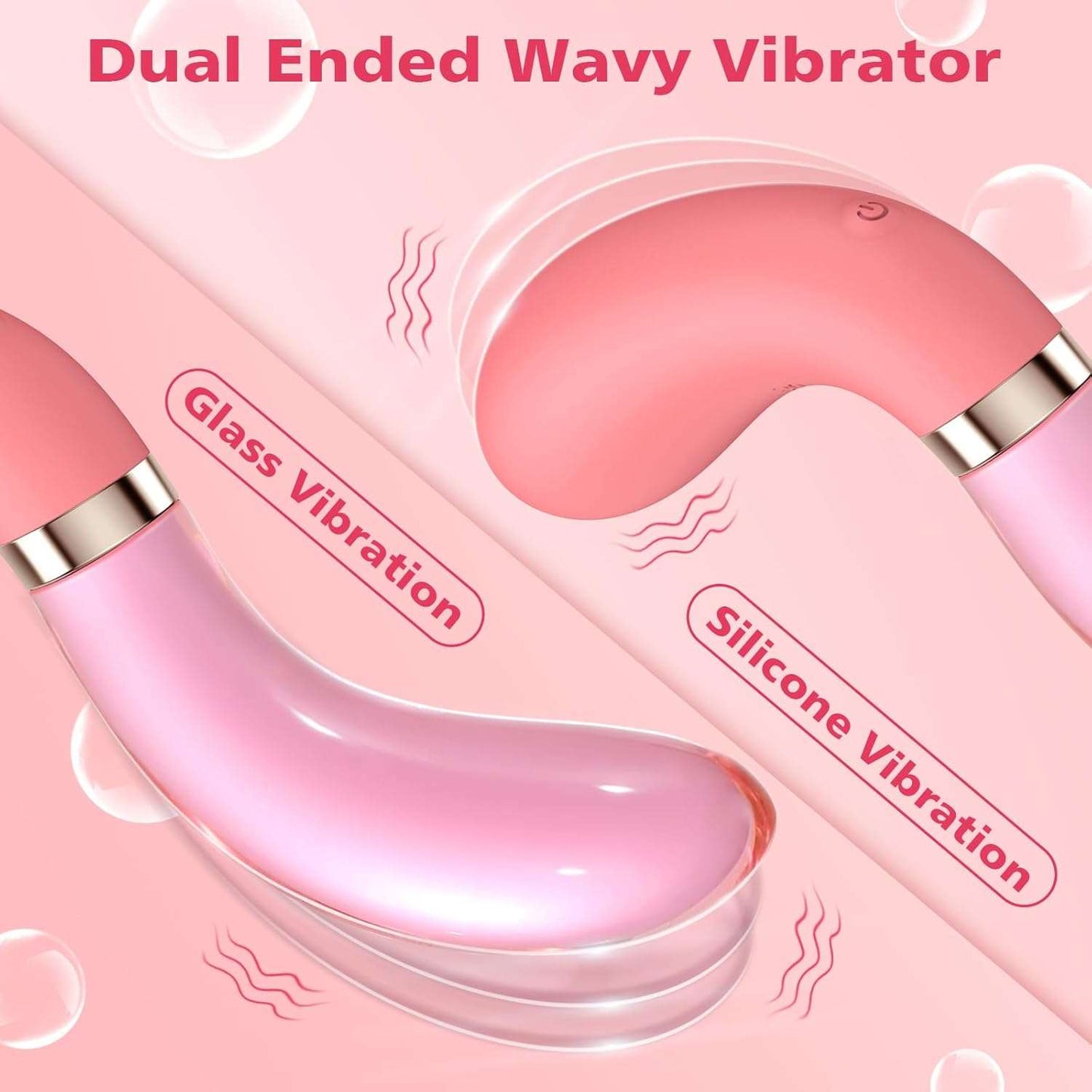 FrostWhisper Dual Ended Dildo Vibrator-1