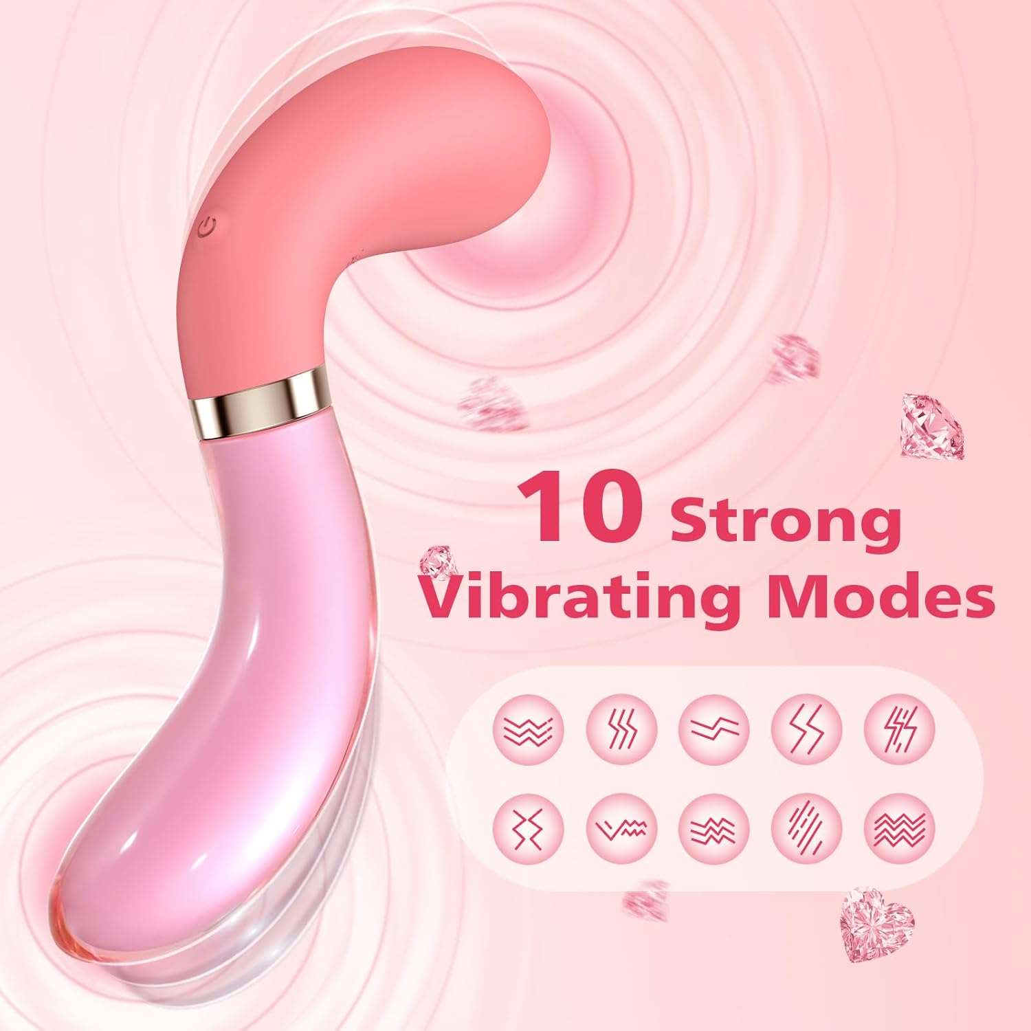 FrostWhisper Dual Ended Dildo Vibrator-2