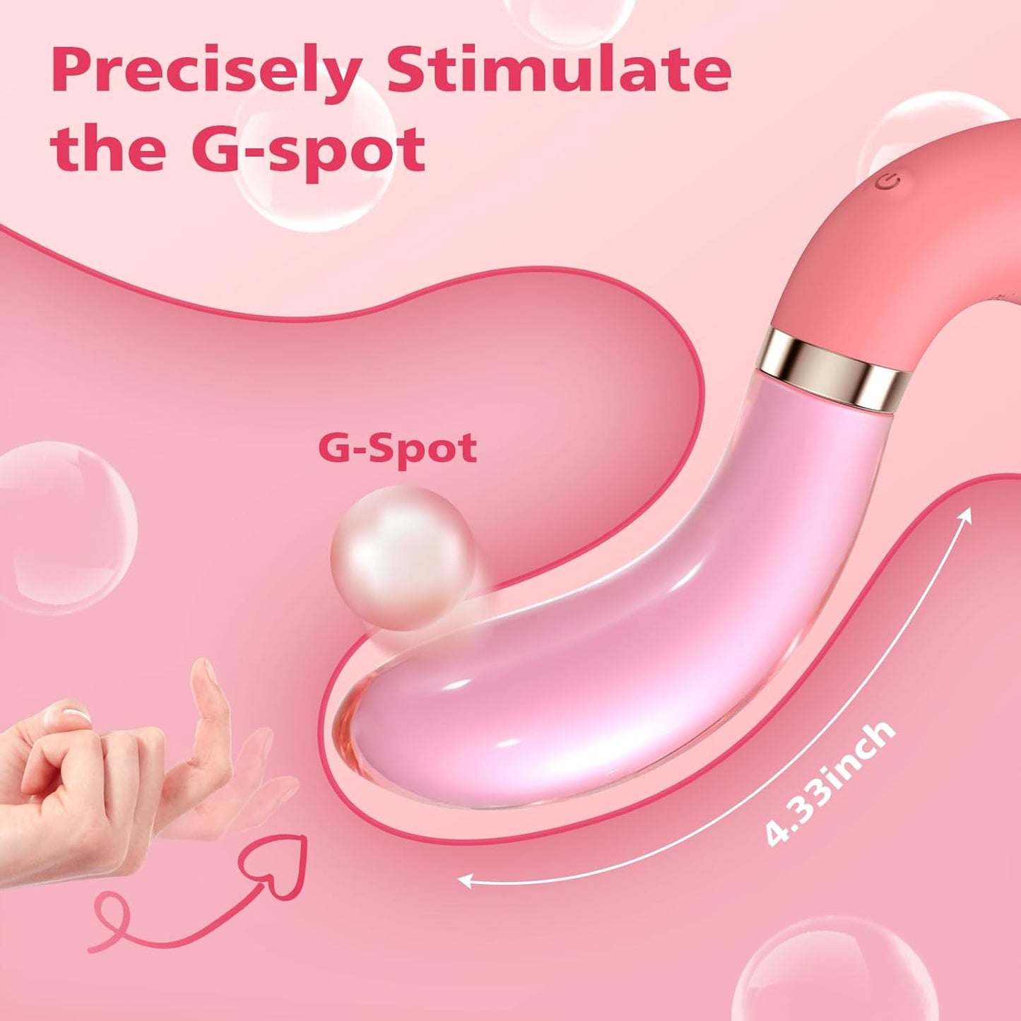 FrostWhisper Dual Ended Dildo Vibrator-3