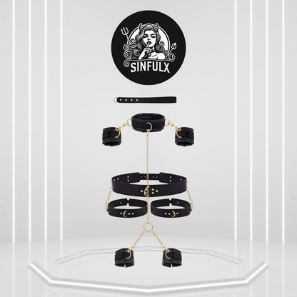 Full-Body Neck-to-Ankle BDSM Restraint Kit-0
