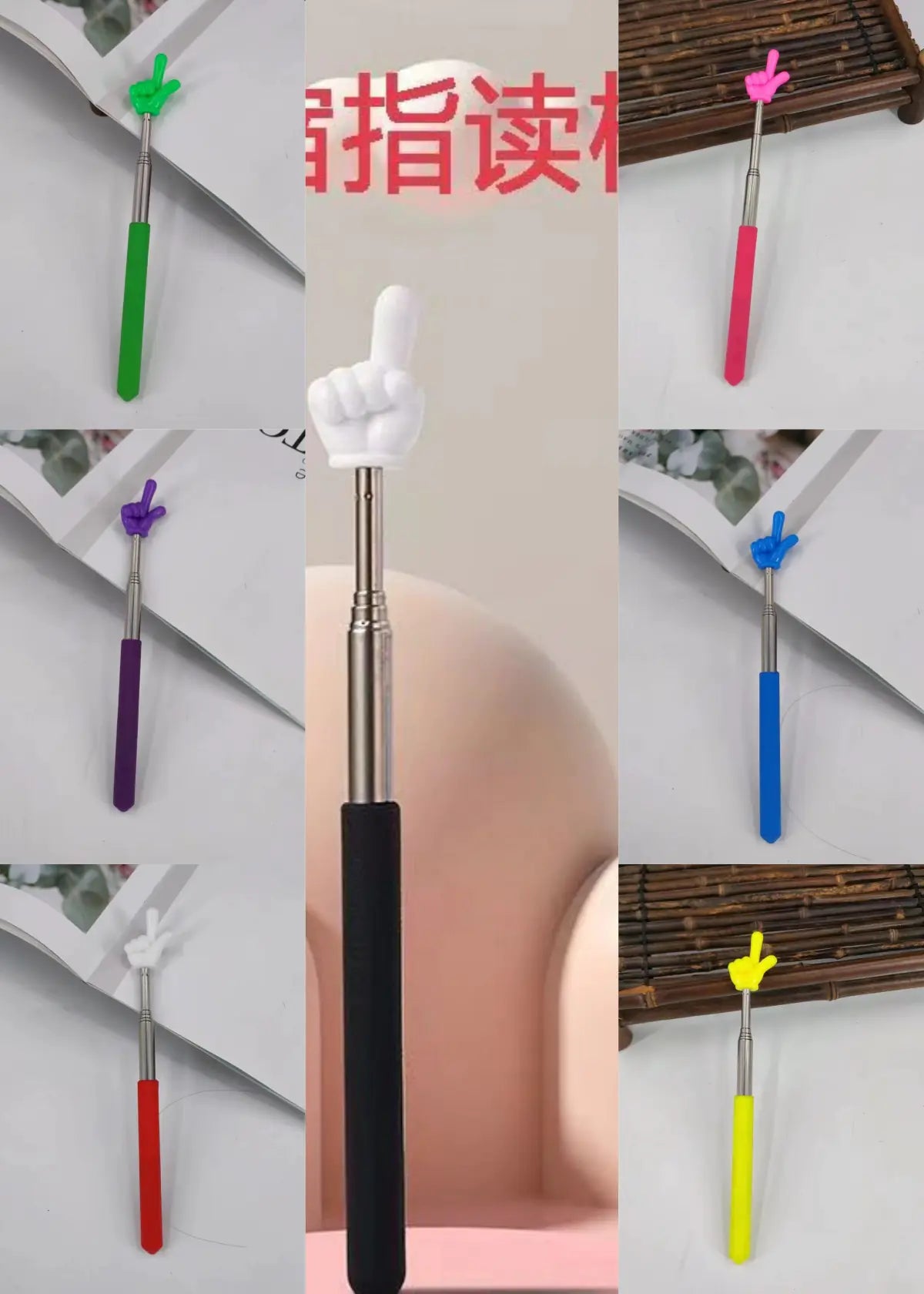 Retractable Teaching Pointer for Children's Reading
