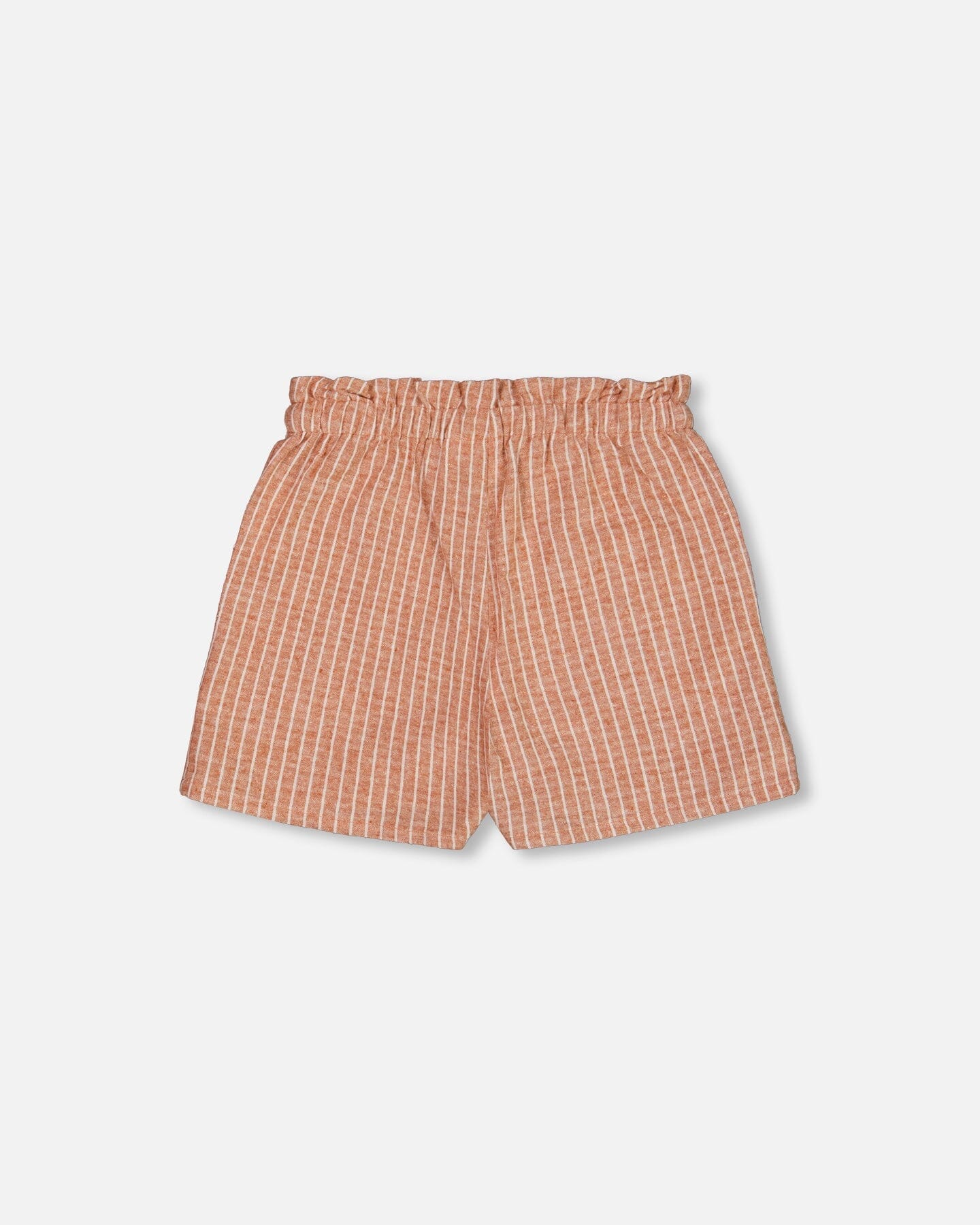 Linen Short With Pockets Old Orange Pink-2