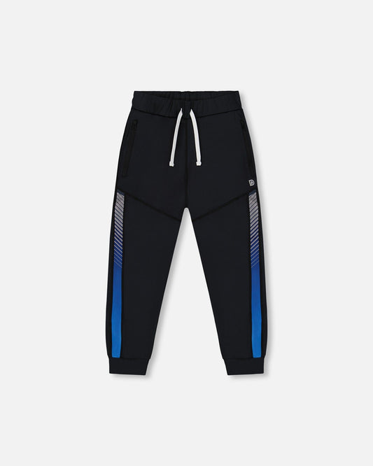 Athletic Pants Blue And Black-0