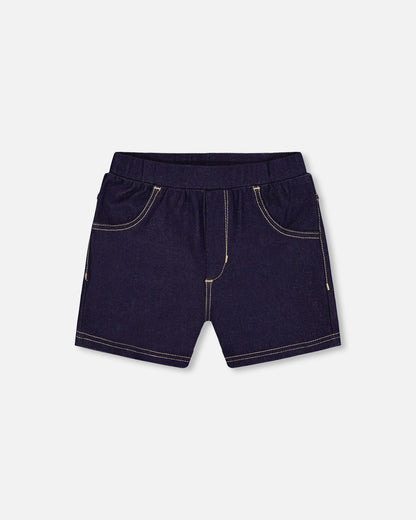 Jegging Shorts Dark Denim Blue-0