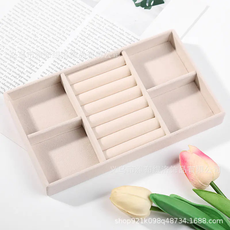 Velvet Jewelry Organizer Tray
