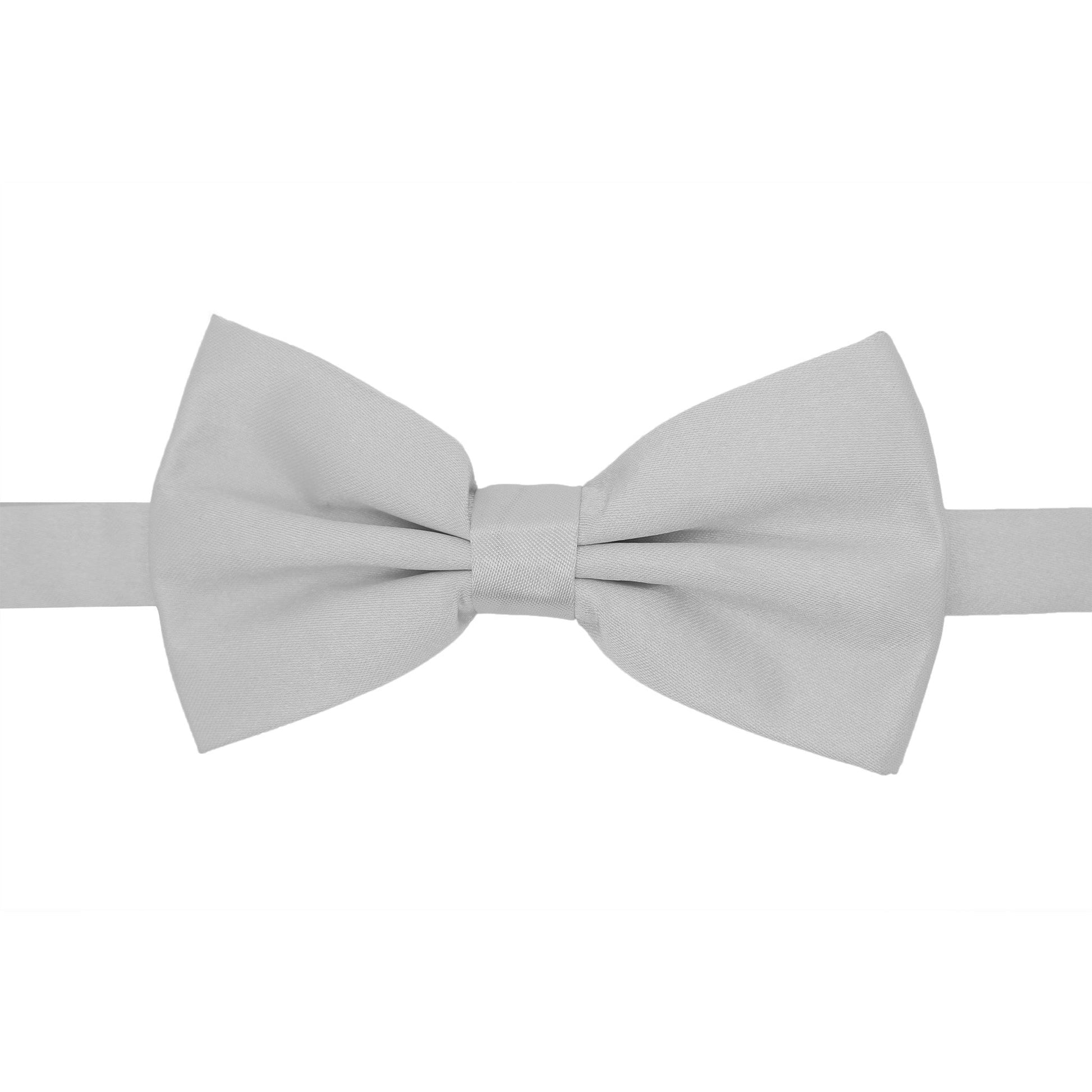 Gia Silver Satine Adjustable Bowtie-0