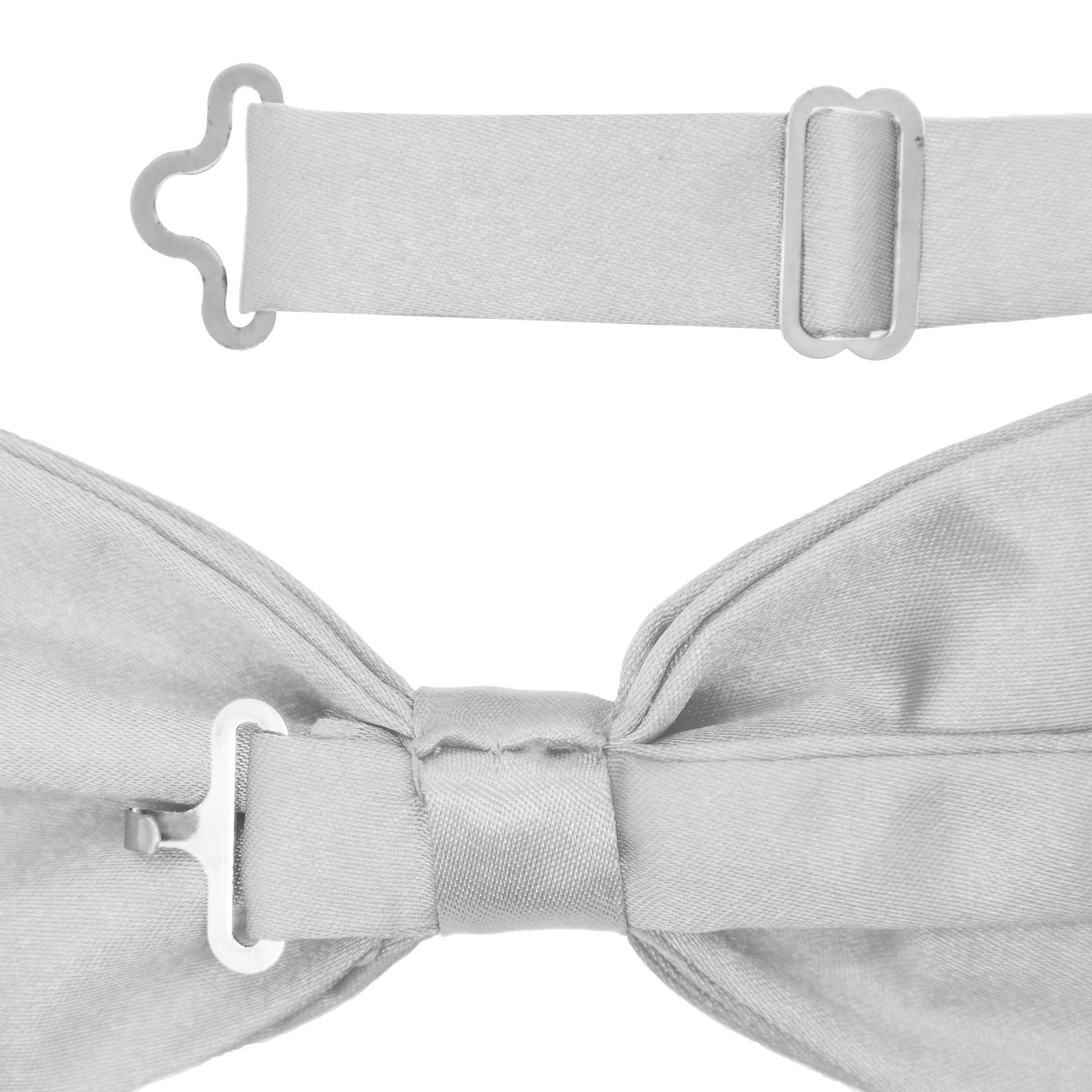 Gia Silver Satine Adjustable Bowtie-1