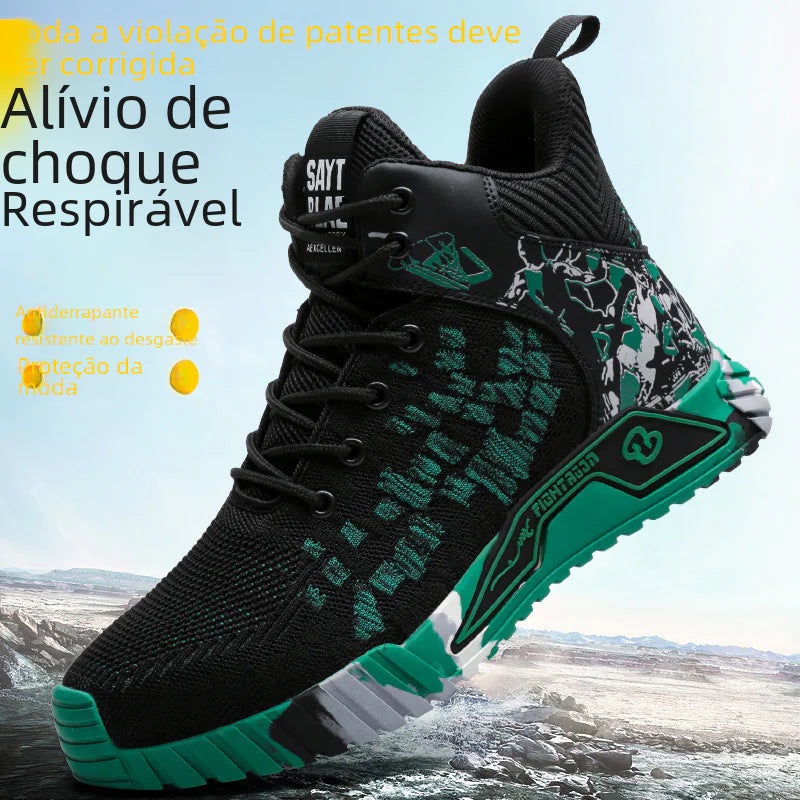Lightweight Breathable Safety Shoes with Steel Toe