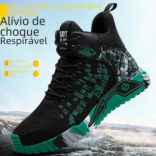 Lightweight Breathable Safety Shoes with Steel Toe