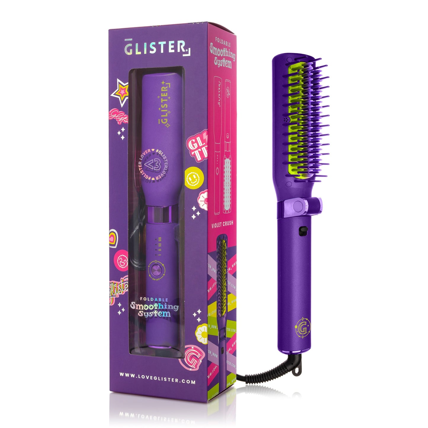 Foldable Hot Brush with Anti-Frizz Smoothing System-7