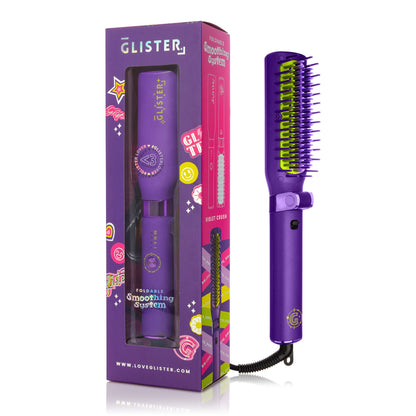 Foldable Hot Brush with Anti-Frizz Smoothing System-7