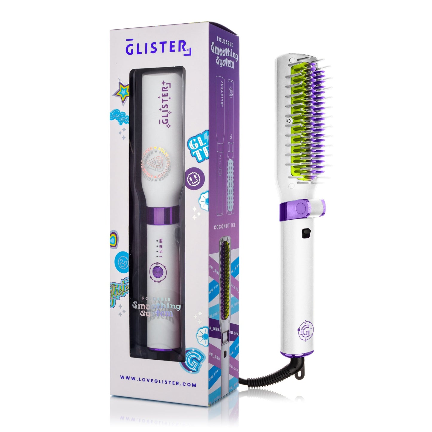 Foldable Hot Brush with Anti-Frizz Smoothing System-6