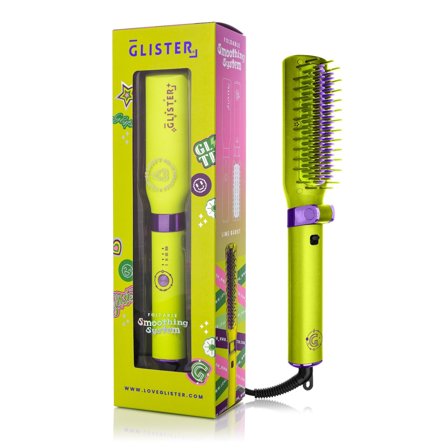 Foldable Hot Brush with Anti-Frizz Smoothing System-5