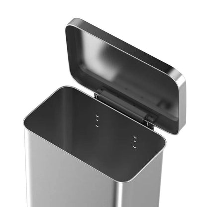 20-Gallon Sturdy Stainless Steel Kitchen Trash Can with Step-on Lid-0