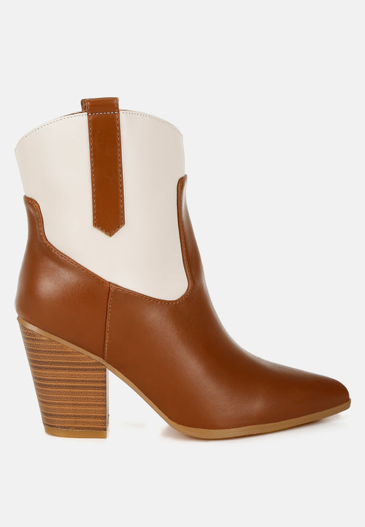 Gallops Two Tone Cowboy Boots-0