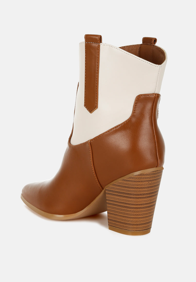 Gallops Two Tone Cowboy Boots-2