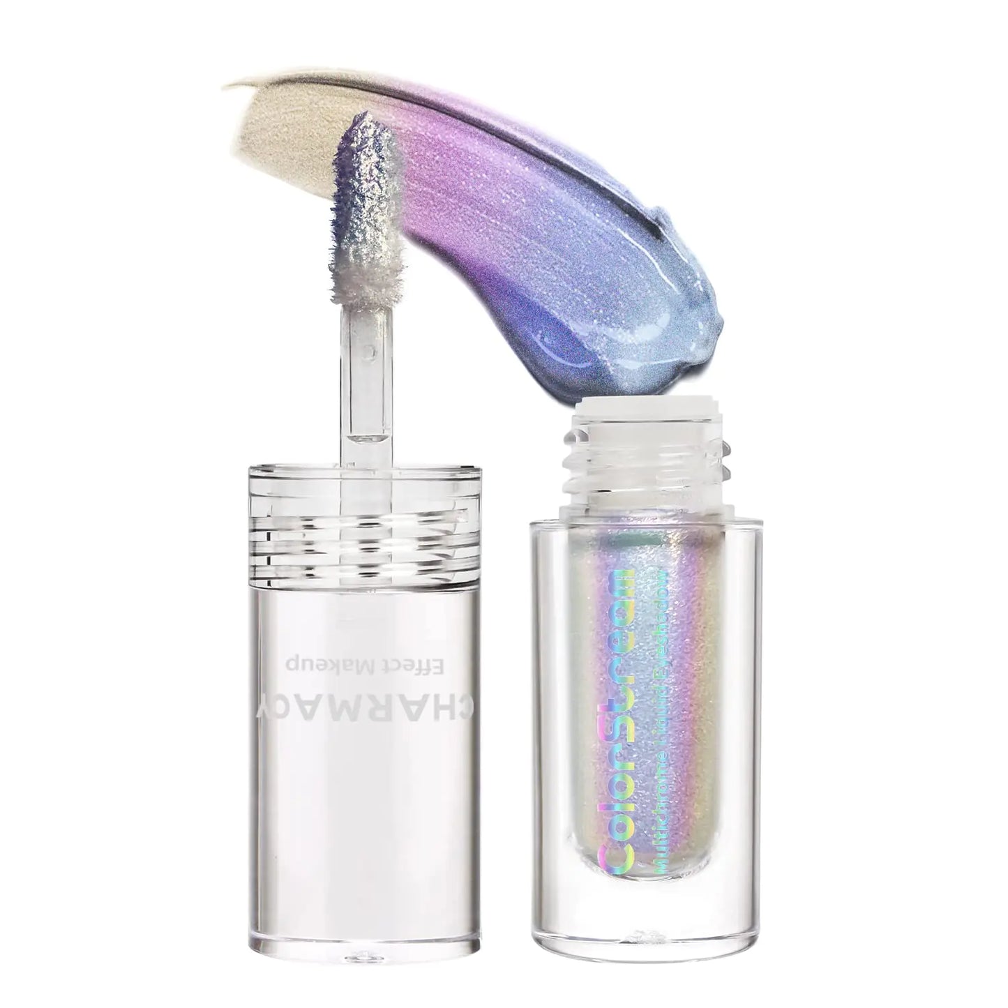 CHARMACY Chameleon Glitter Eyeshadow Liquid Shimmer Sparkle High Pigment Duochrome Eye Shadow Long-Lasting With No Creasing Eye Cosmetics 1.6g (#08)