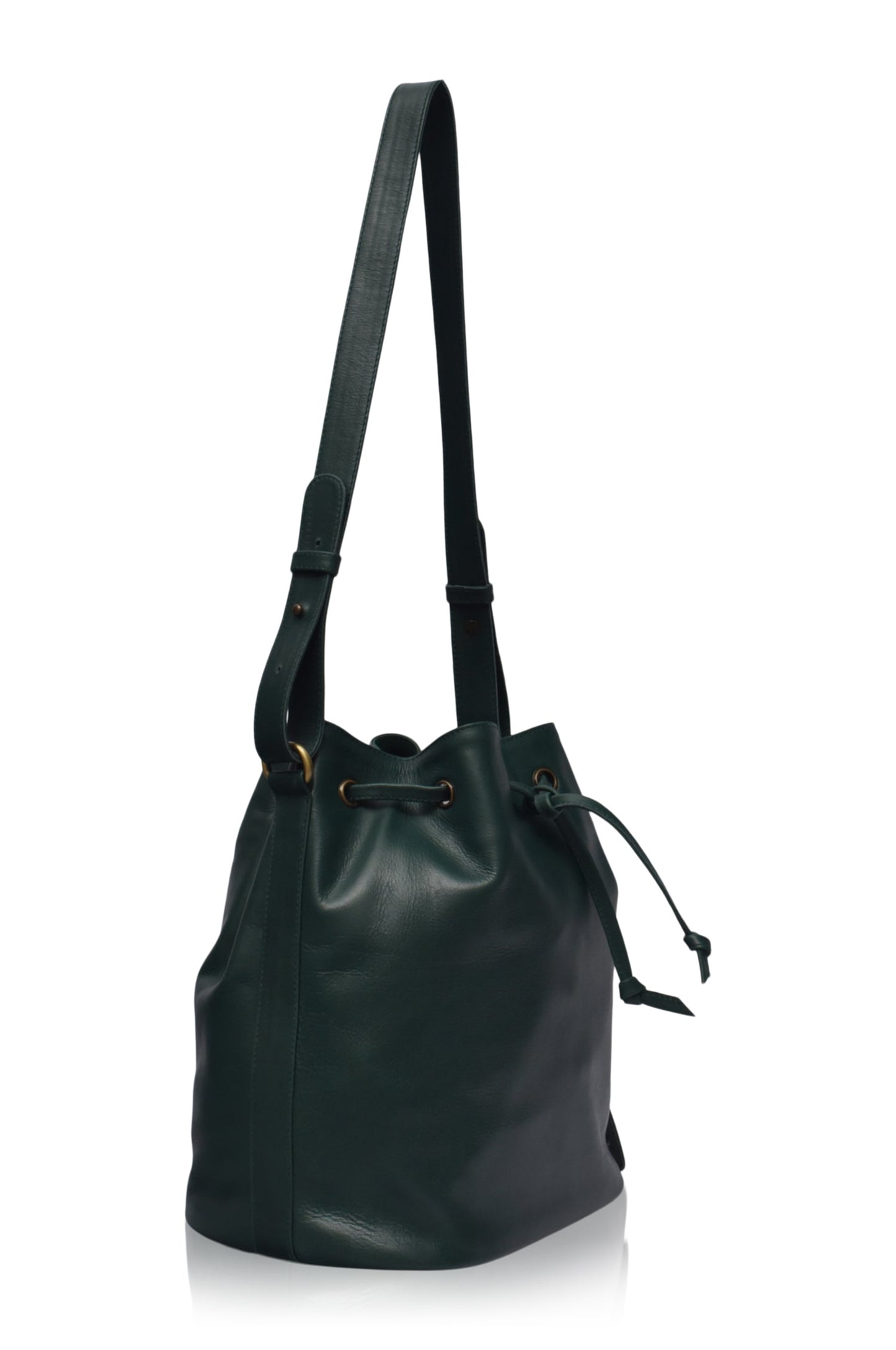 Geneva Drawstring Leather Bag-3
