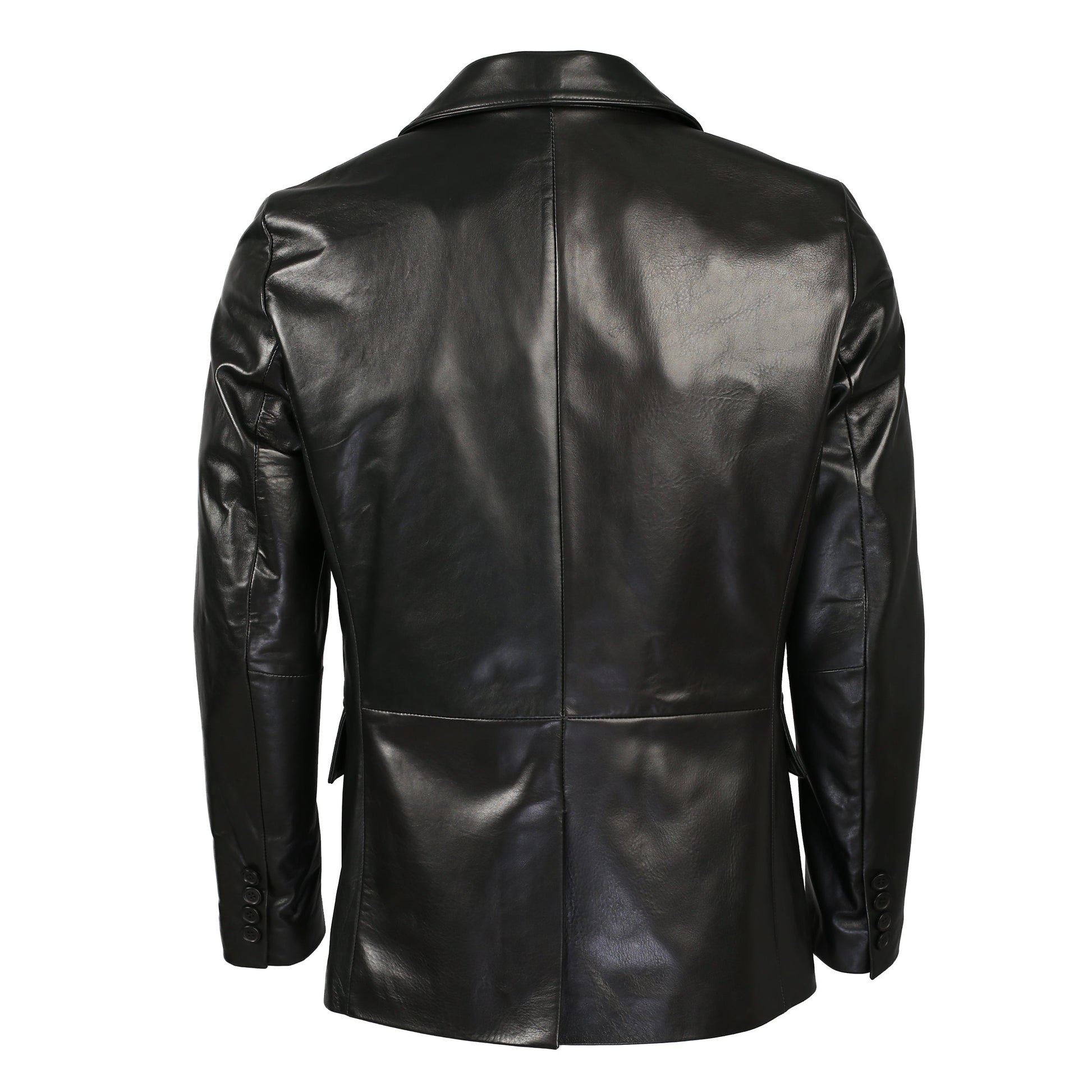 Gerard Mens 2 Button New Zealand Leather Blazer-3