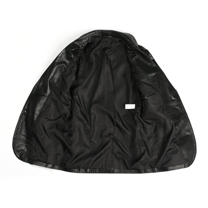 Gerard Mens 2 Button New Zealand Leather Blazer-4