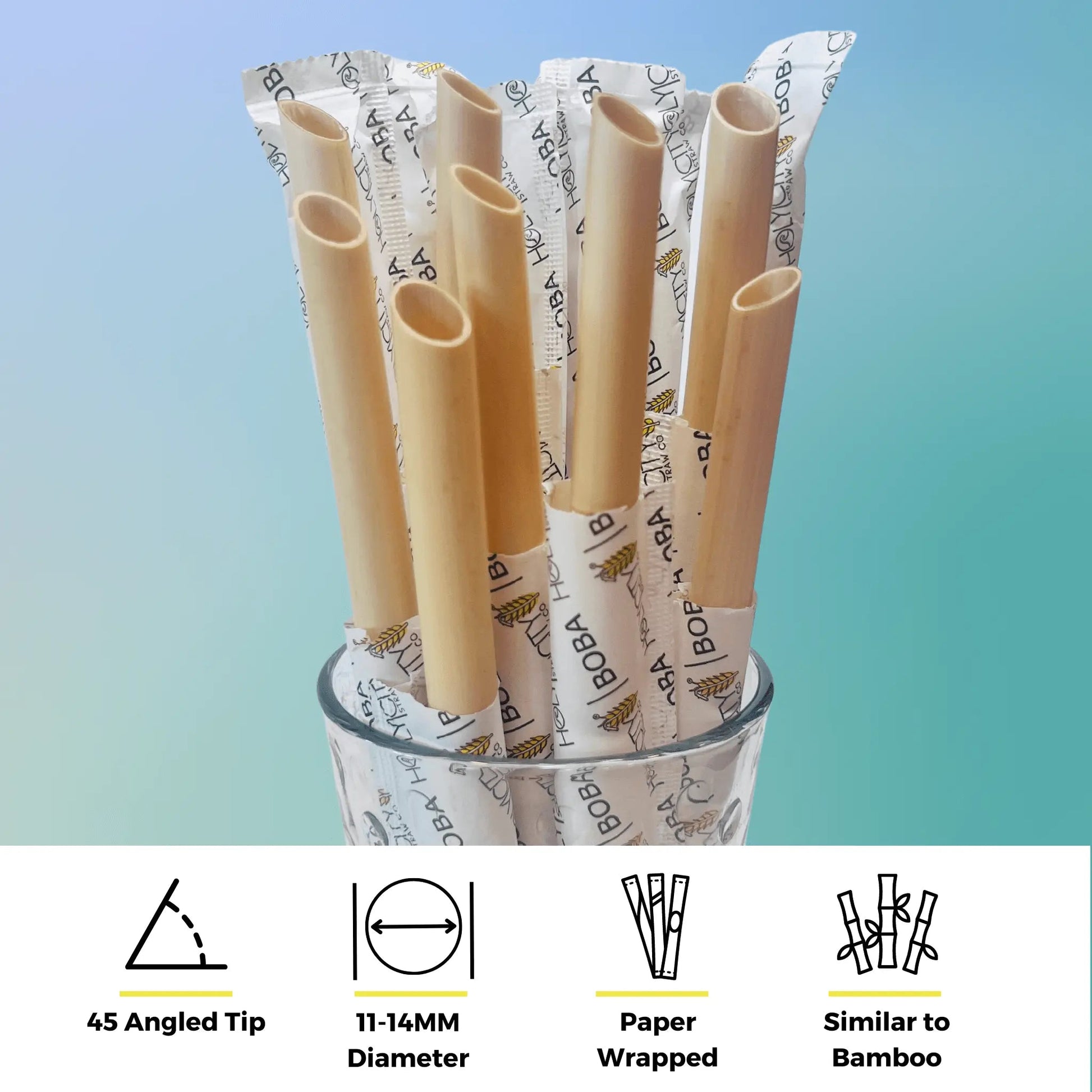 7.9" Wrapped Boba Reed Straws-3