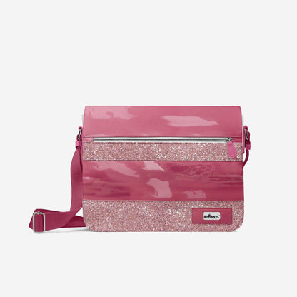 Glitter Pink Messenger Bag 16” | BYMANYC ® New York Glam Street Edition-1