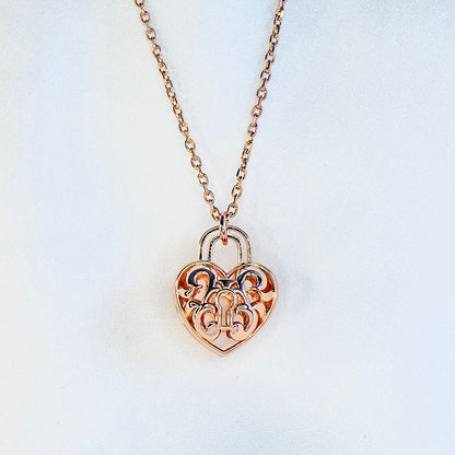 Heart Lock Aroma Necklace | Energy & Healing | Diffusing on the go | Love Gift-0