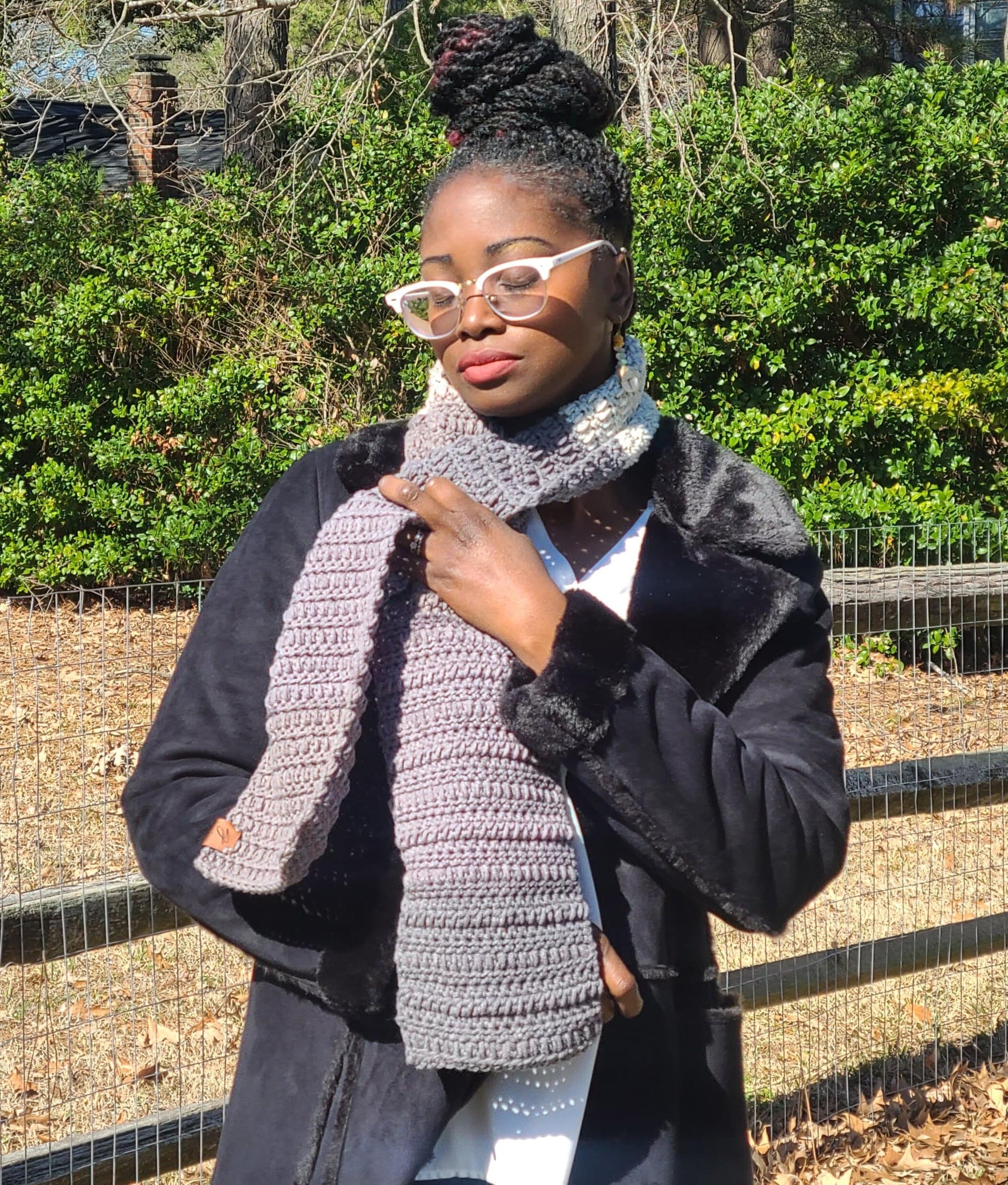 Blends of Gray Scarf-1