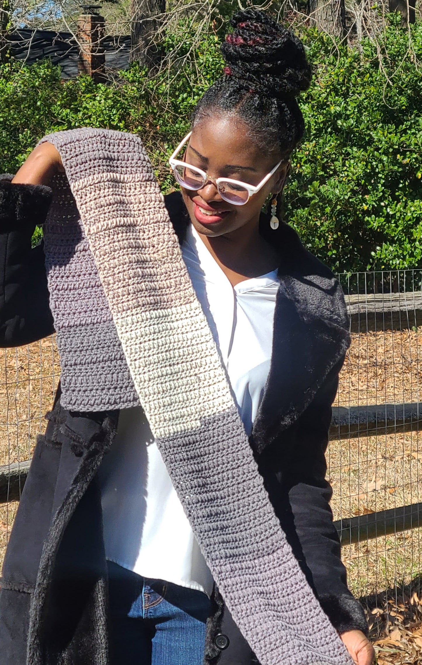 Blends of Gray Scarf-2