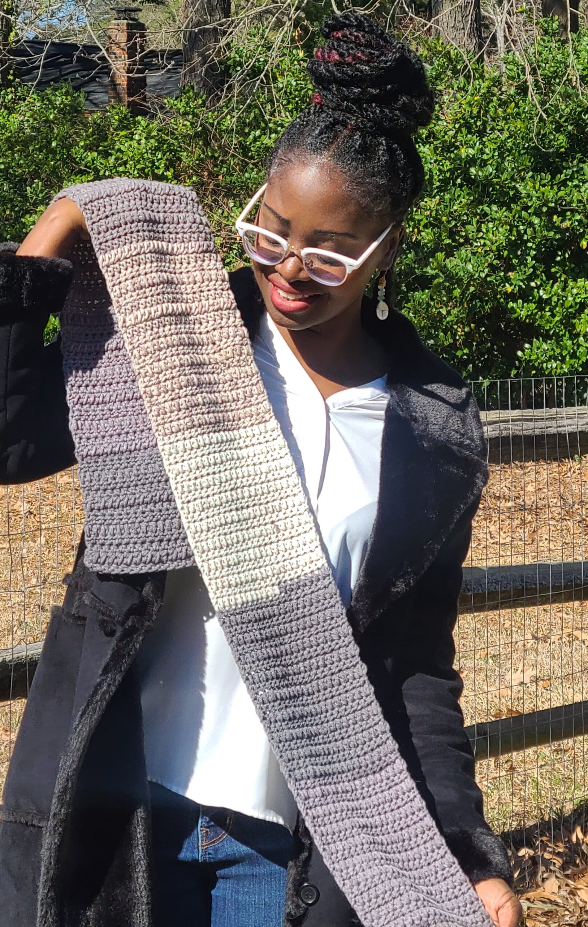 Blends of Gray Scarf-2