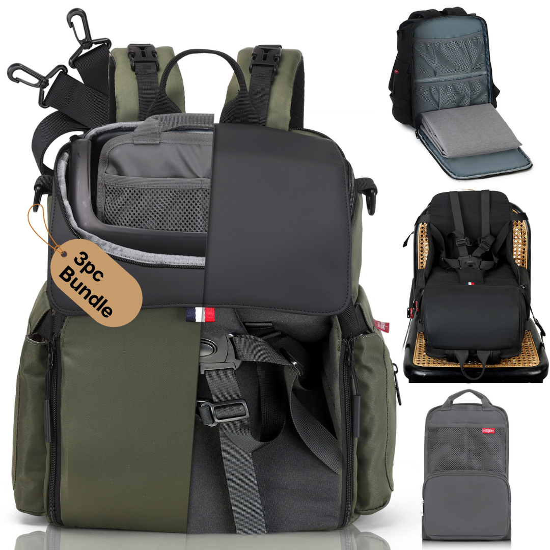 GillyGro Pro | 5-in-1 Parent Backpack with Inbuilt Booster & 13" Laptop Pocket-6